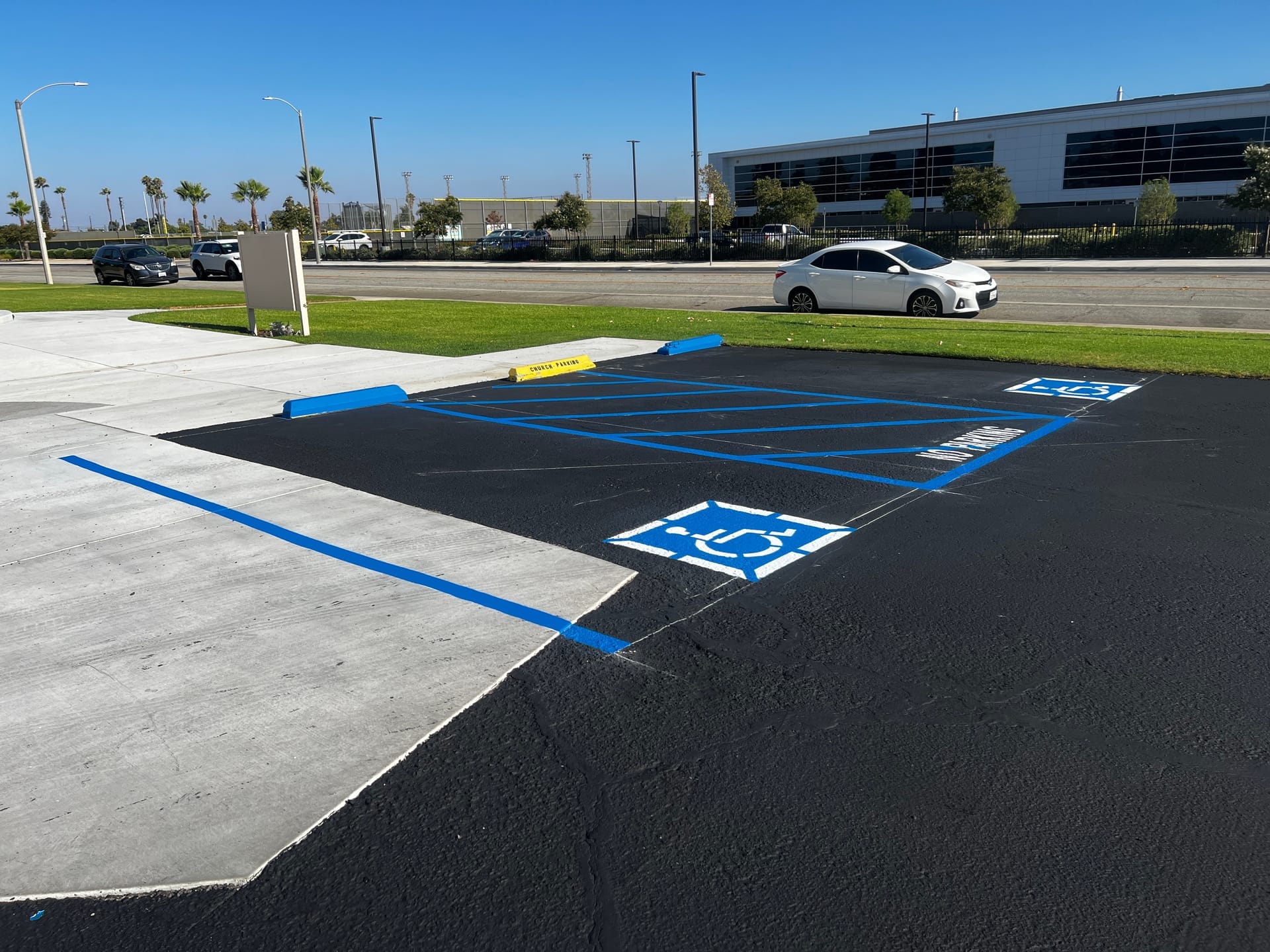 Wheelchair symbol stencil