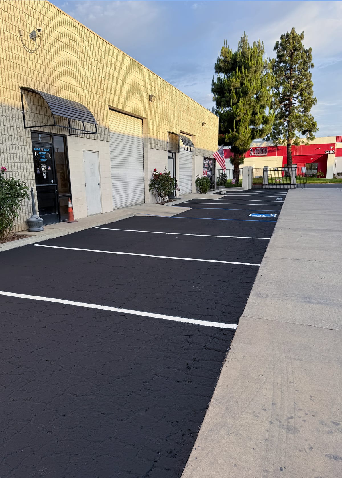 Asphalt after maintenance