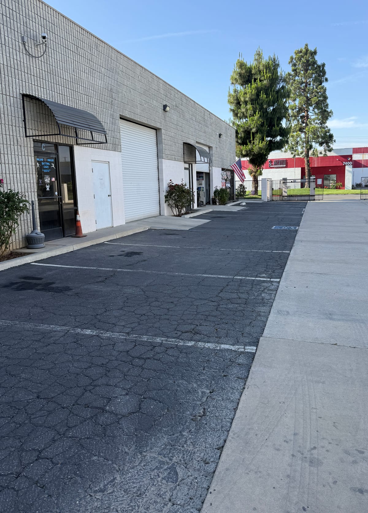Asphalt before maintenance
