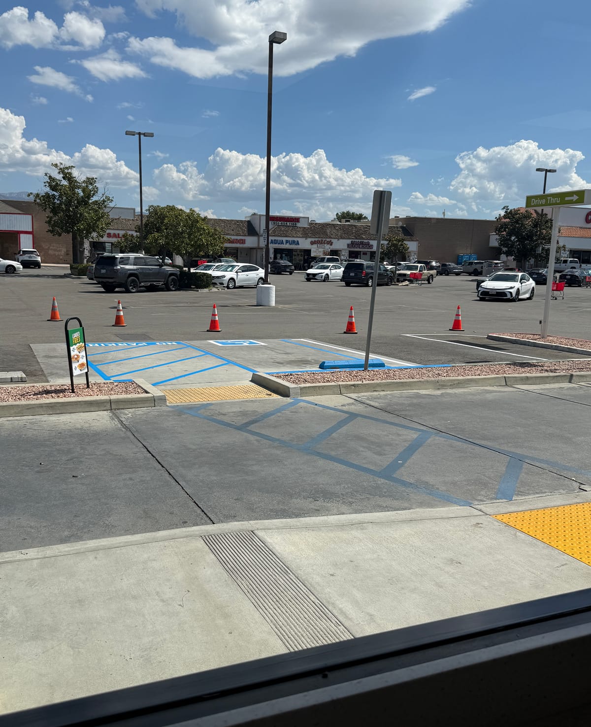 Asphalt before sealcoat application