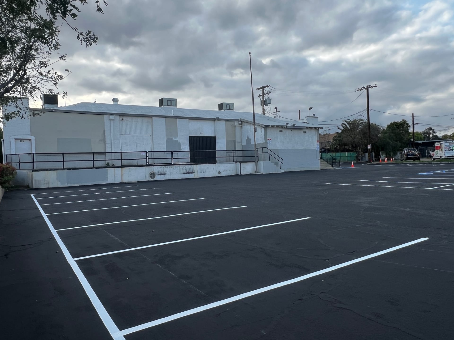 Before and after sealcoat comparison