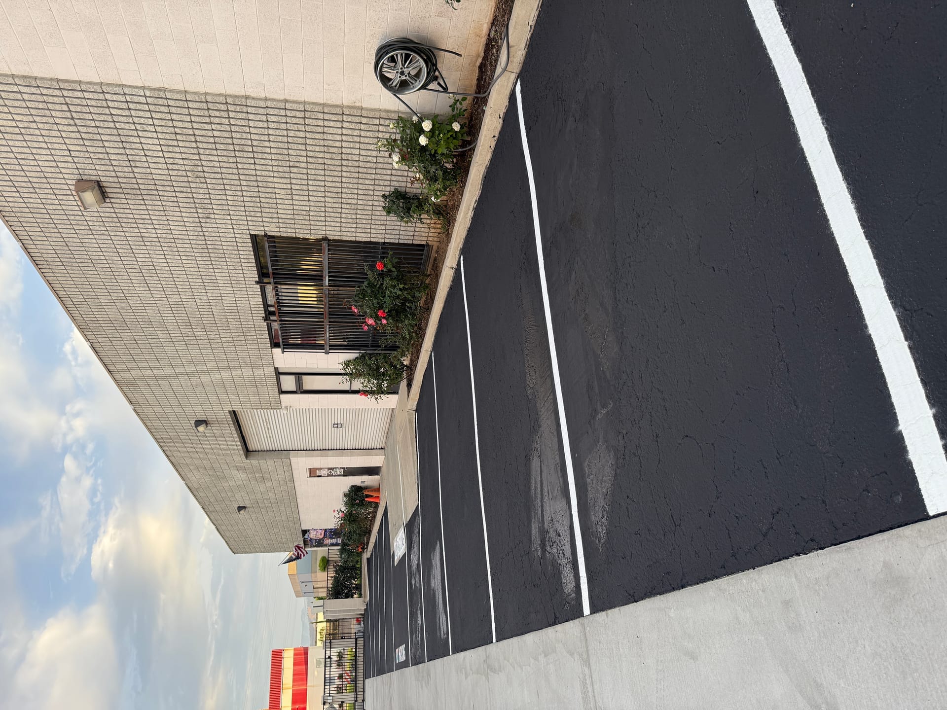 Large commercial sealcoating project