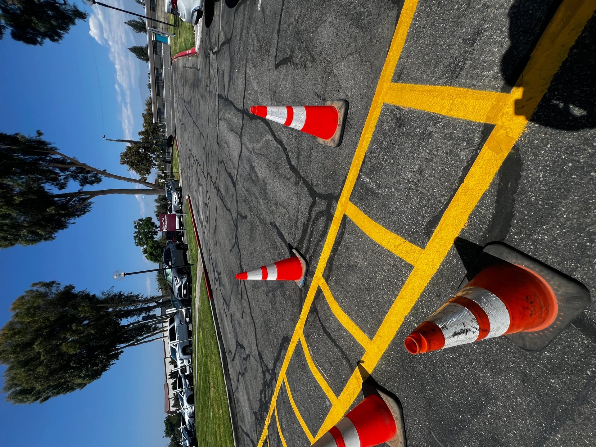 Professional striping equipment servicing