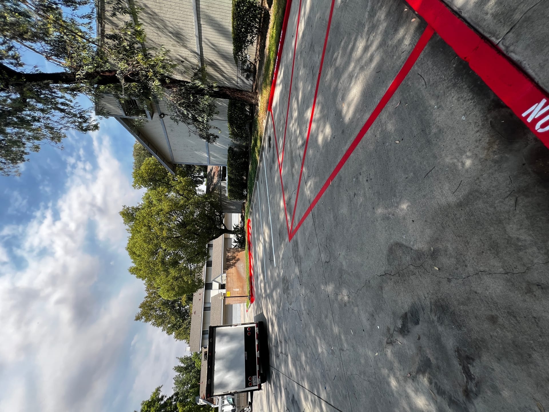 Fire lane and curb painting