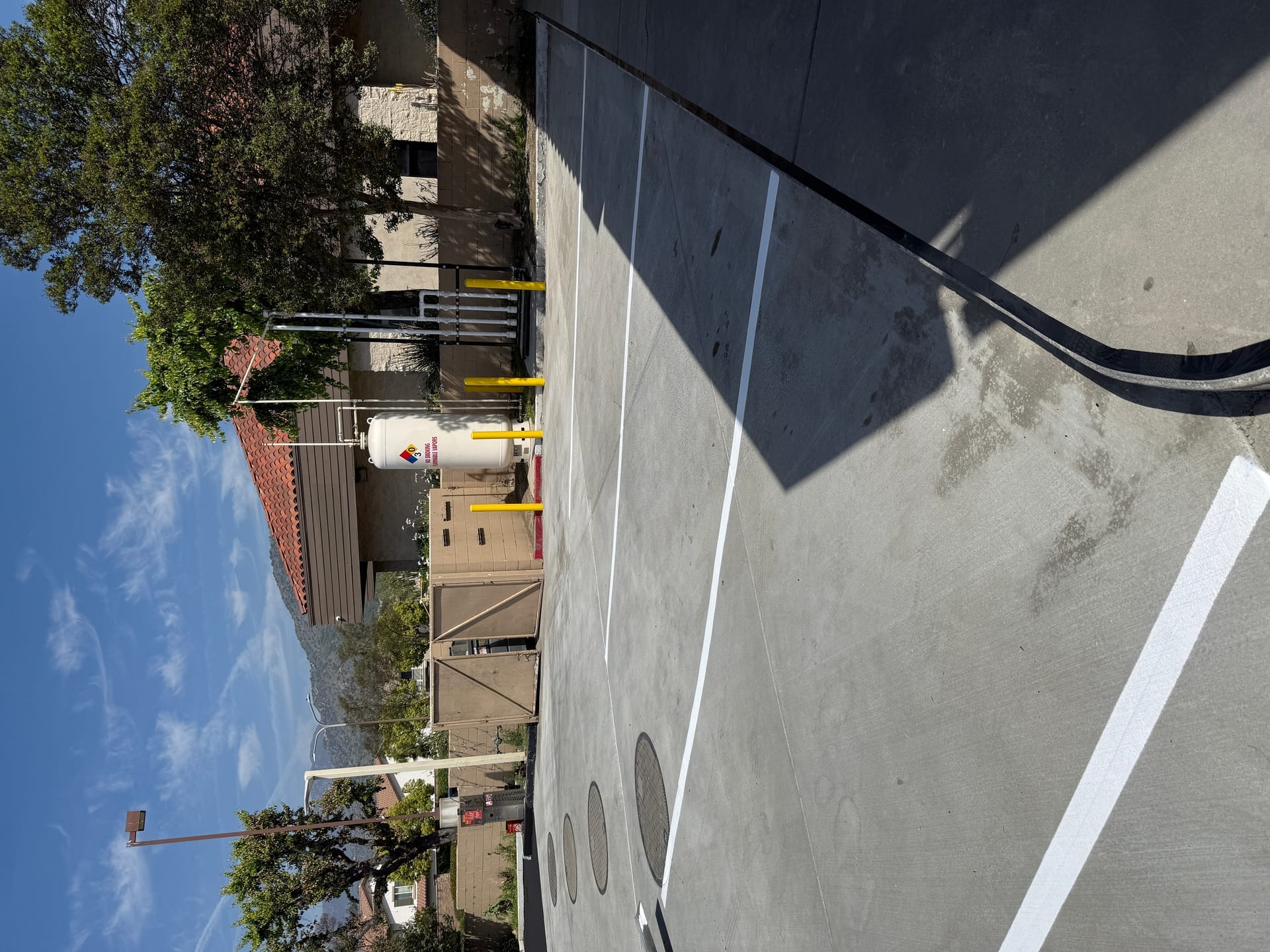 Commercial striping project