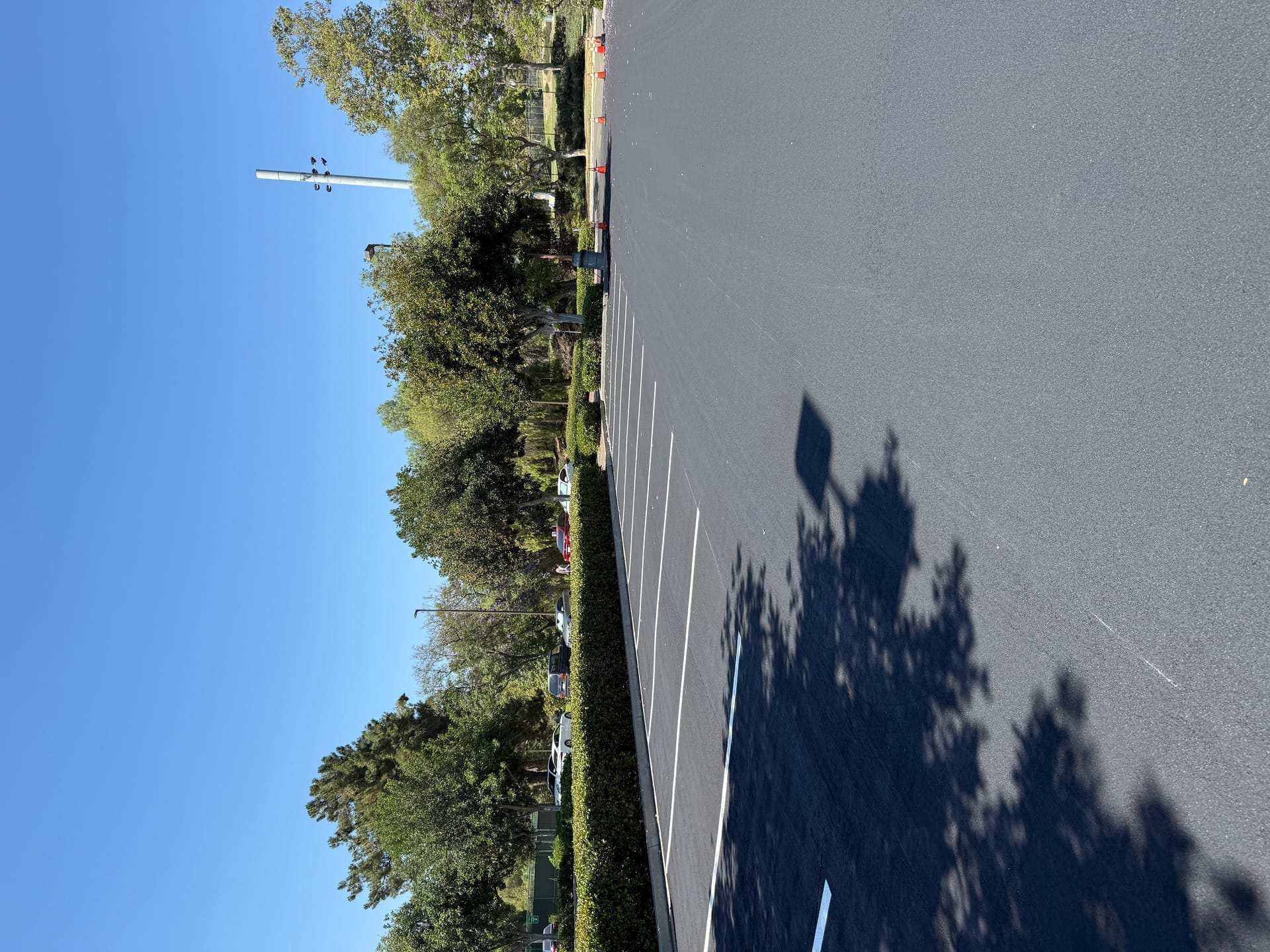 Completed parking lot project