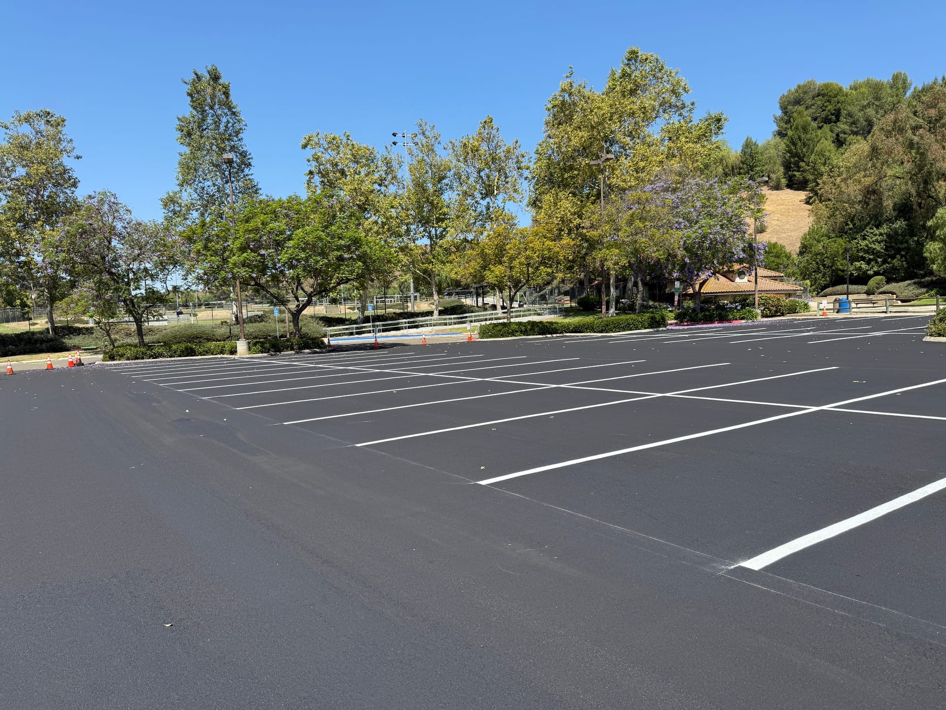 Durable parking lot markings